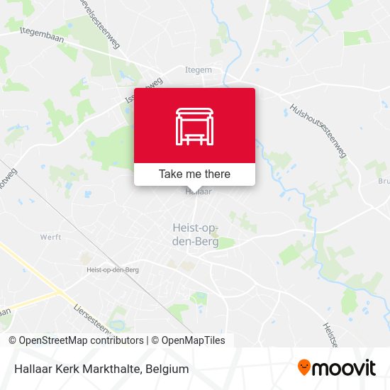 Hallaar Kerk Markthalte map