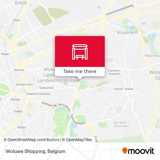Woluwe Shopping map
