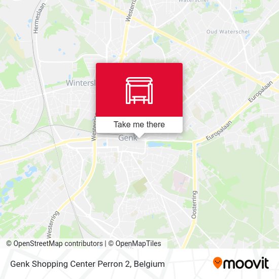 Genk Shopping Center Perron 2 map