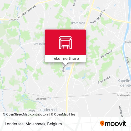 Londerzeel Molenhoek map