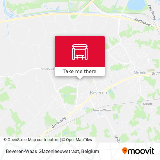 Beveren-Waas Glazenleeuwstraat map