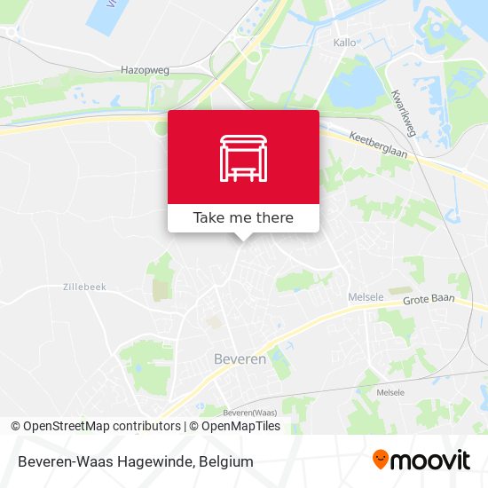 Beveren-Waas Hagewinde map