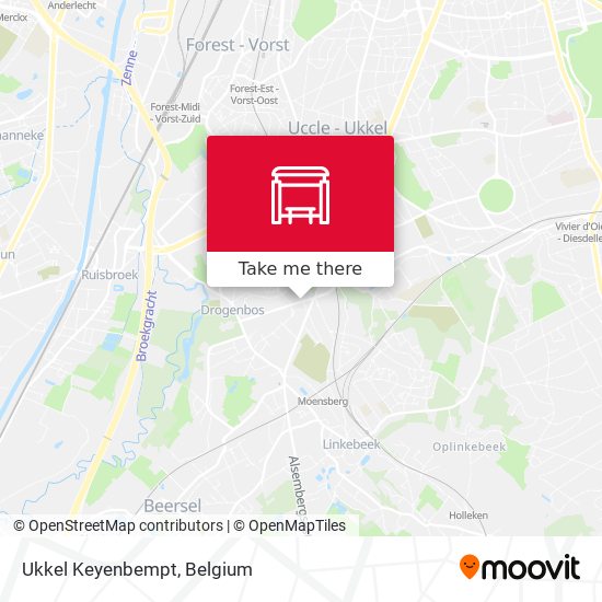 Ukkel Keyenbempt map