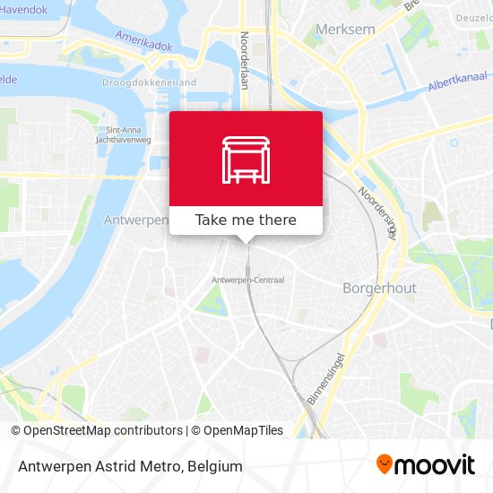 Antwerpen Astrid Metro plan
