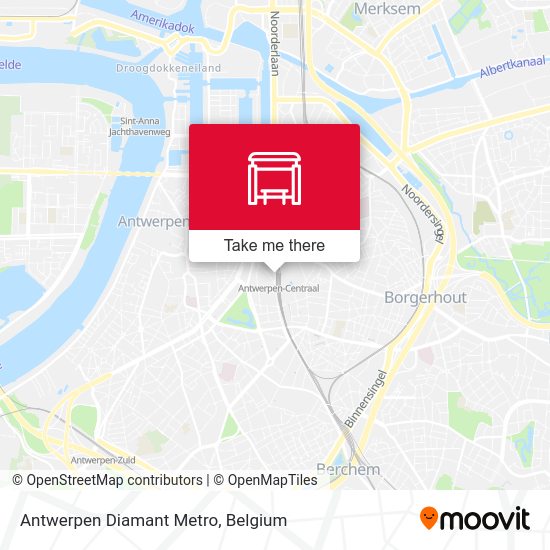 Antwerpen Diamant Metro plan