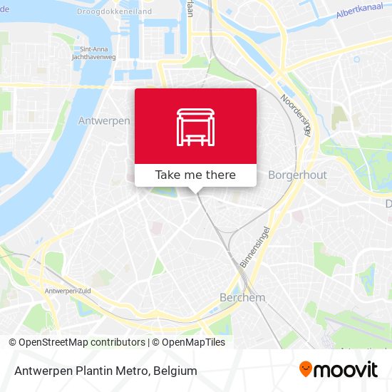 Antwerpen Plantin Metro map