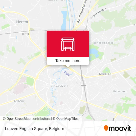 Leuven English Square map