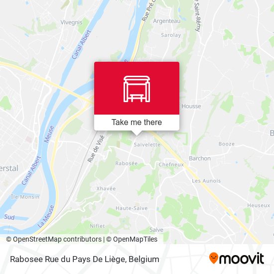 Rabosee Rue du Pays De Liège plan