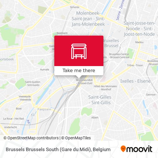 Brussels Brussels South (Gare du Midi) map