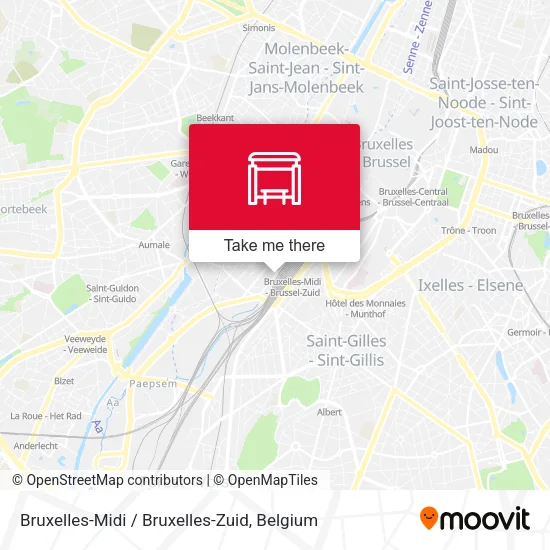 Bruxelles-Midi / Bruxelles-Zuid map