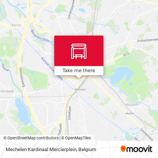 Mechelen Kardinaal Mercierplein plan