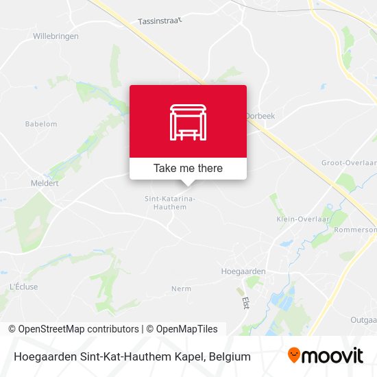 Hoegaarden Sint-Kat-Hauthem Kapel plan