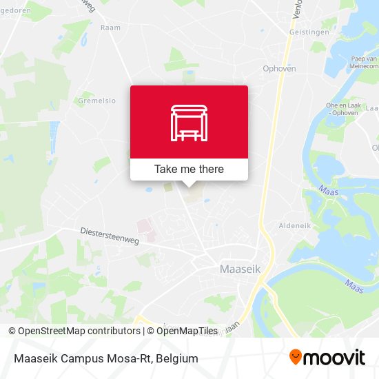 Maaseik Campus Mosa-Rt map