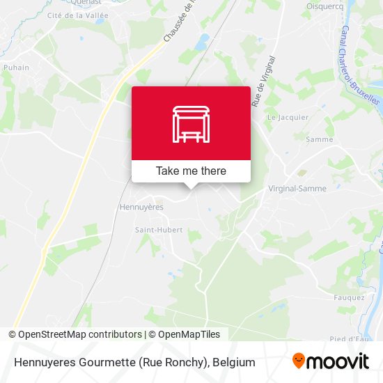 Hennuyeres Gourmette (Rue Ronchy) plan