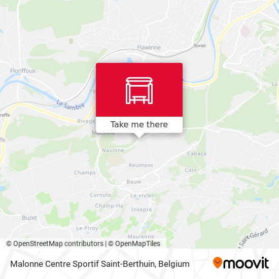 Malonne Centre Sportif Saint-Berthuin map