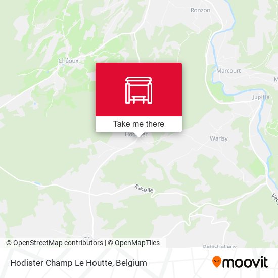 Hodister Champ Le Houtte map