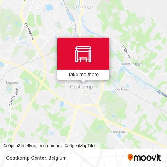 Oostkamp Center map