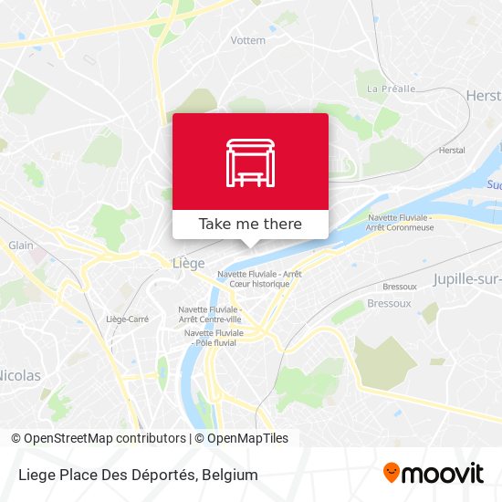 Liege Place Des Déportés plan