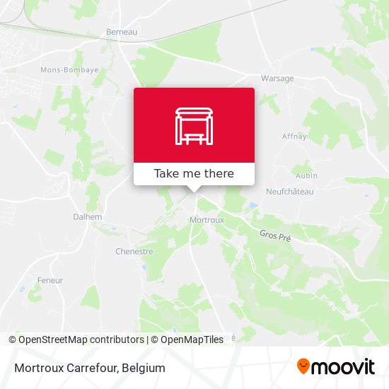 Mortroux Carrefour map
