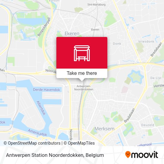 Antwerpen Station Noorderdokken plan