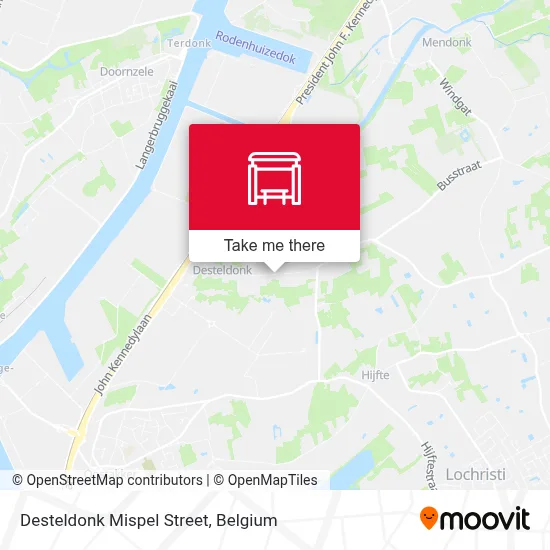 Desteldonk Mispel Street map