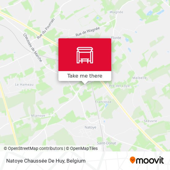 Natoye Chaussée De Huy map