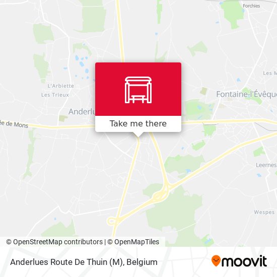 Anderlues Route De Thuin (M) plan