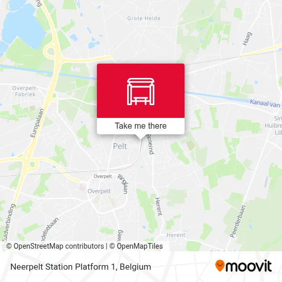 Neerpelt Station Platform 1 map