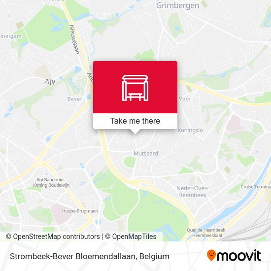 Strombeek-Bever Bloemendallaan map