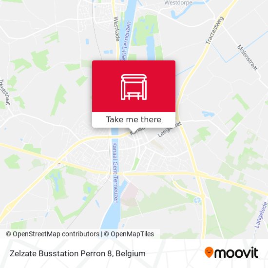 Zelzate Busstation Perron 8 plan