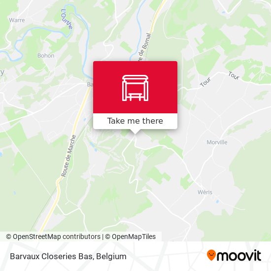 Barvaux Closeries Bas map