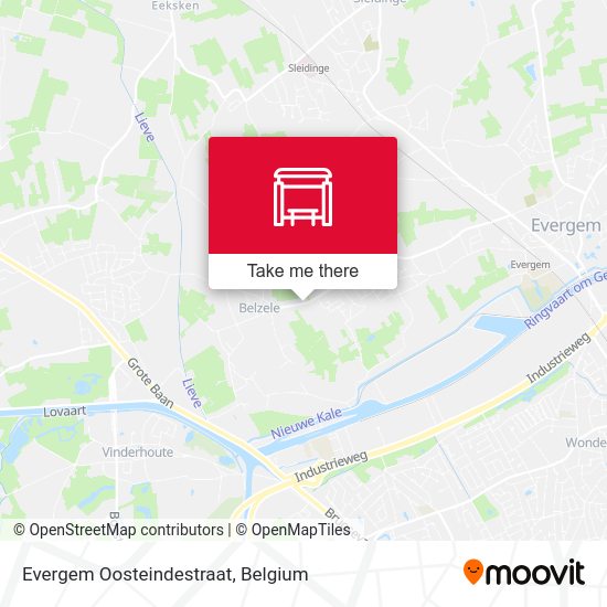 Evergem Oosteindestraat plan