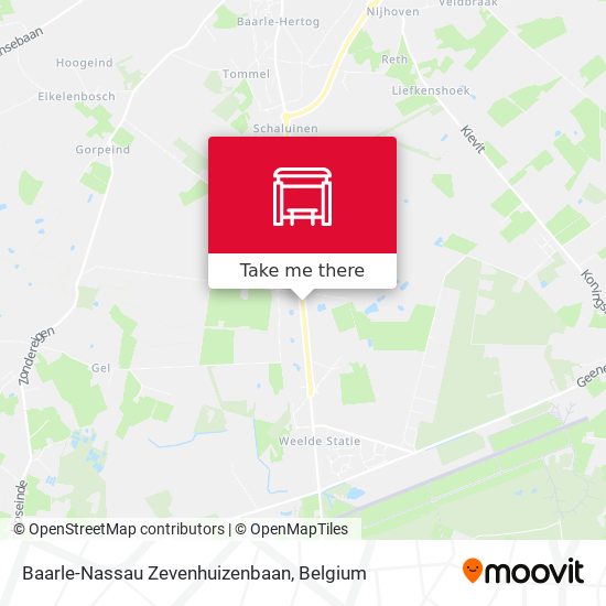 Baarle-Nassau Zevenhuizenbaan map
