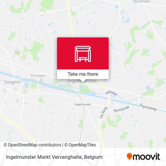Ingelmunster Markt Vervanghalte map