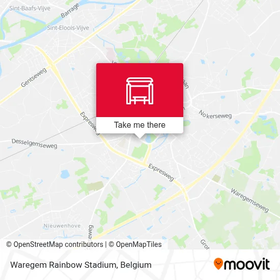 Waregem Rainbow Stadium map