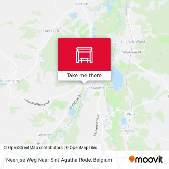 Neerijse Weg Naar Sint-Agatha-Rode plan