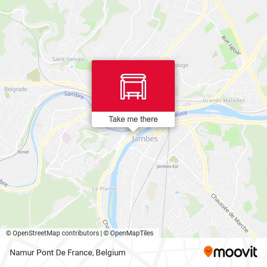 Namur Pont De France map
