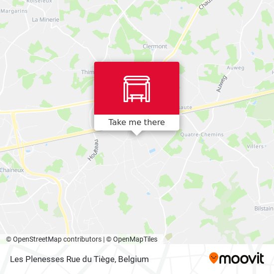 Les Plenesses Rue du Tiège plan