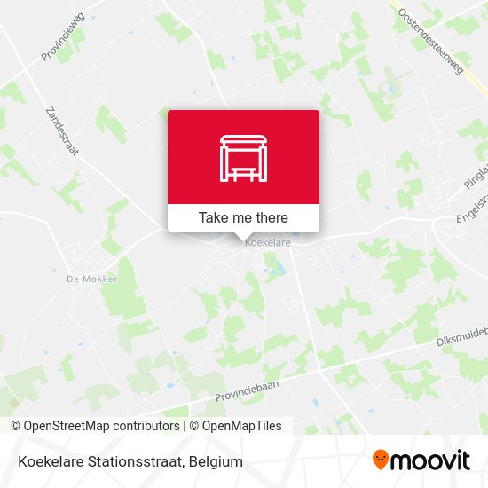 Koekelare Stationsstraat map