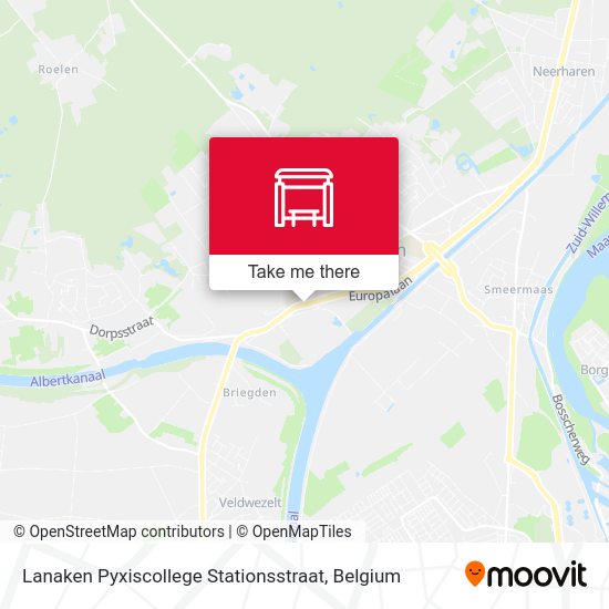 Lanaken Pyxiscollege Stationsstraat map