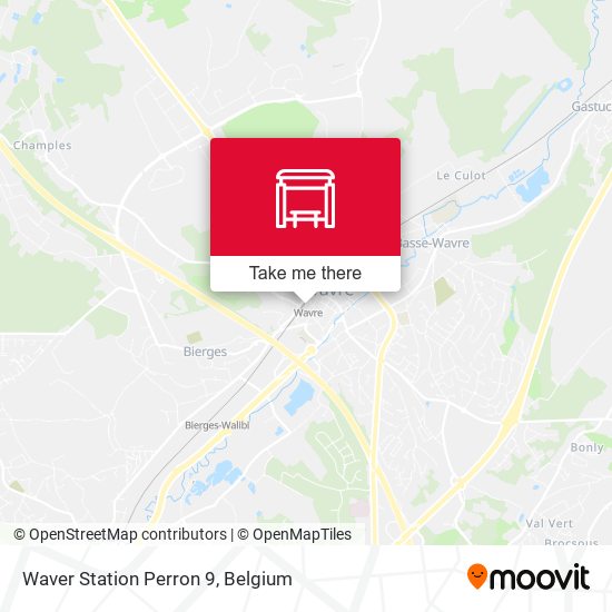 Waver Station Perron 9 map