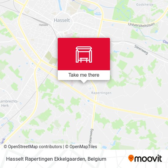 Hasselt Rapertingen Ekkelgaarden map