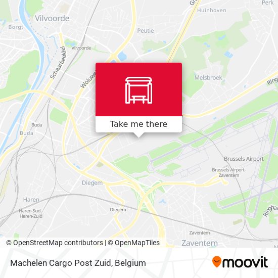 Machelen Cargo Post Zuid map