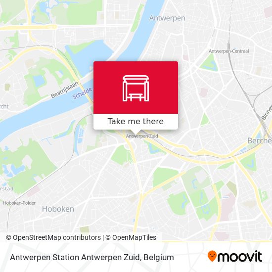 Antwerpen Station Antwerpen Zuid plan