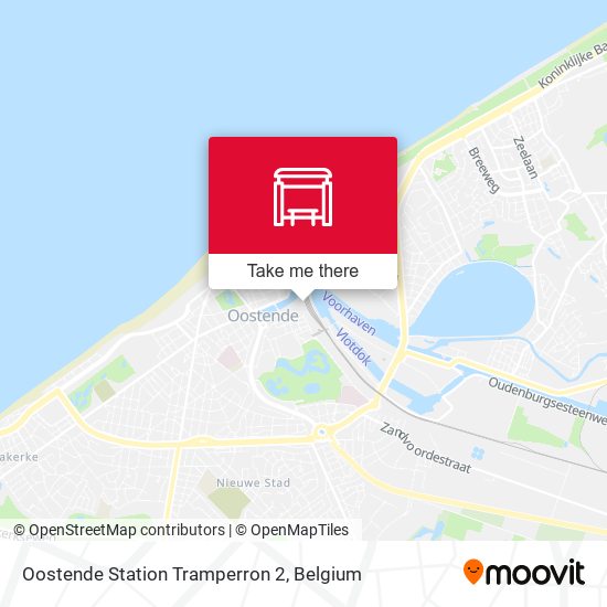 Oostende Station Tramperron 2 map