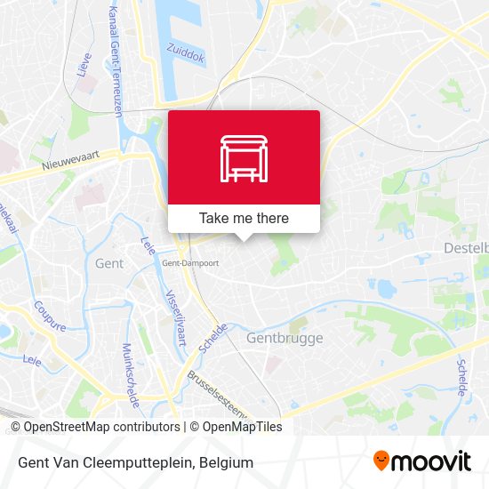 Gent Van Cleemputteplein map