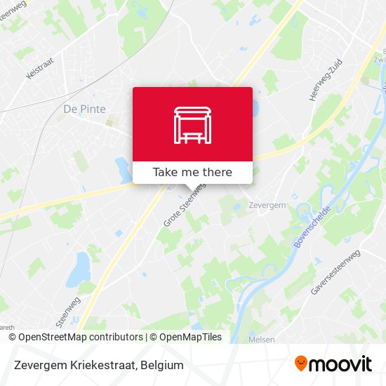 Zevergem Kriekestraat plan