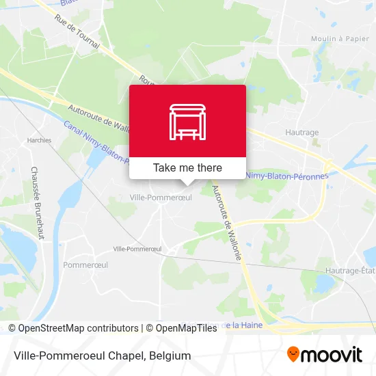 Ville-Pommeroeul Chapel map