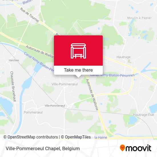 Ville-Pommeroeul Chapel map