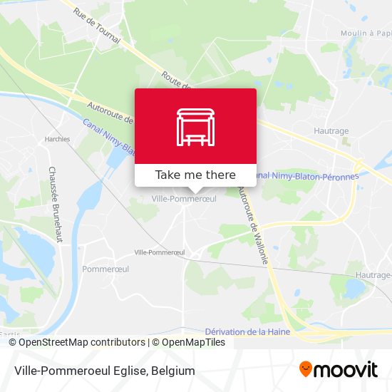 Ville-Pommeroeul Eglise plan